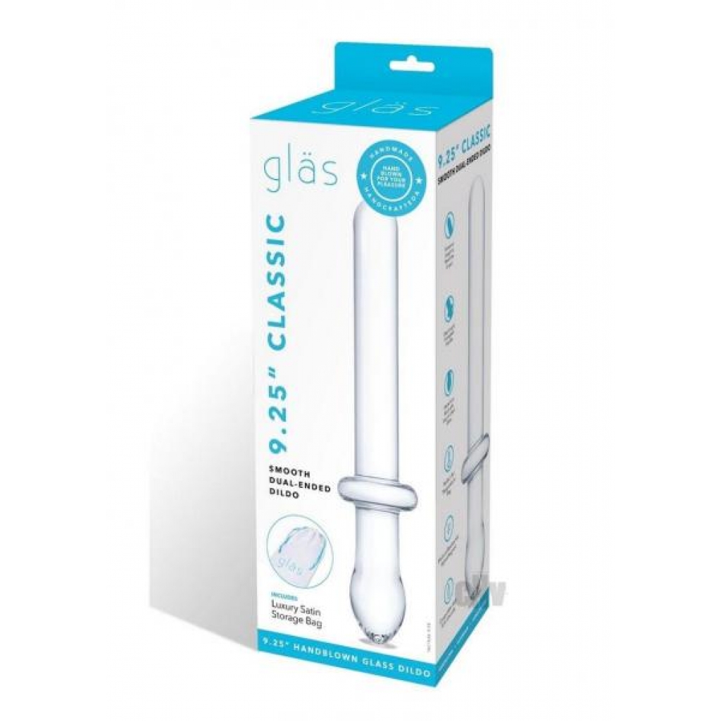 Classic Smooth Dual End 9.25 Clear - Double Dildos