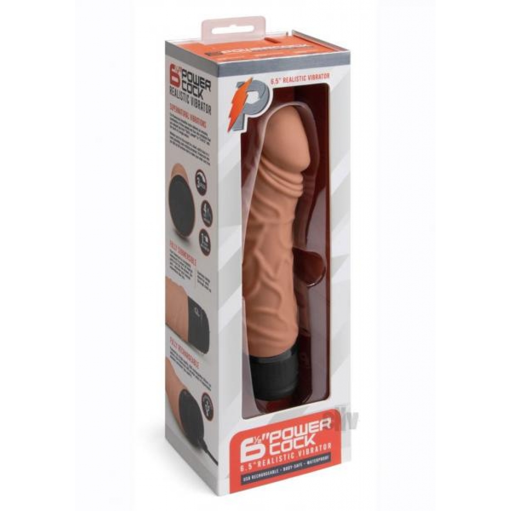 Pc Realistic Vibrator 6.5 Mocha