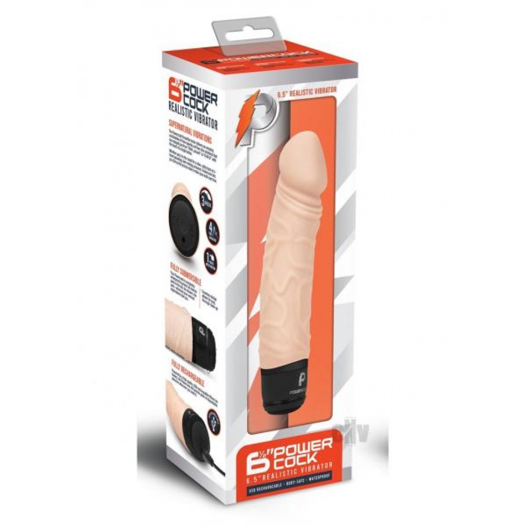 Pc Realistic Vibrator 6.5 Nude - Realistic