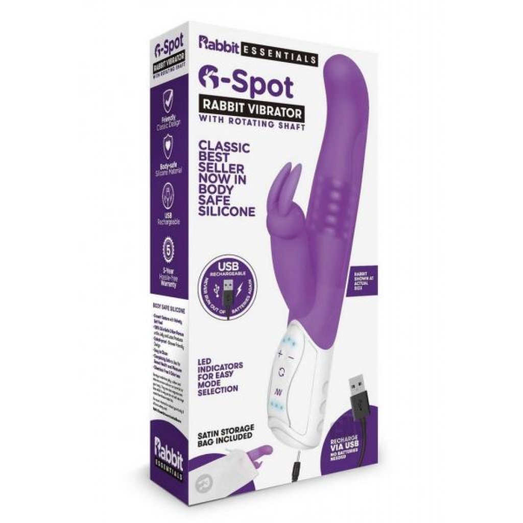 Re Recharge Gspot Rabbit Vibe Purple - Rabbit Vibrators