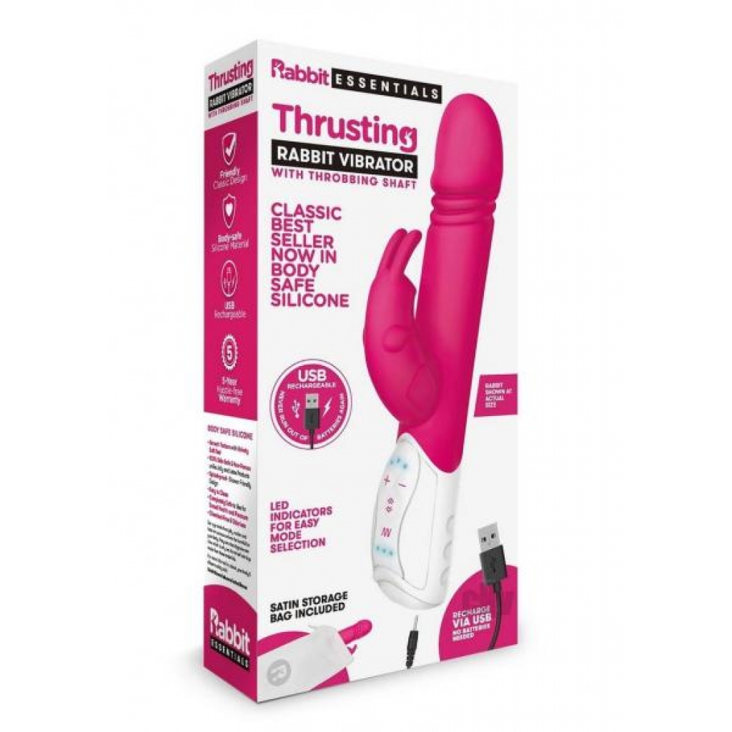 Re Recharge Thrust Rabbit Vibe Hot Pnk - Rabbit Vibrators