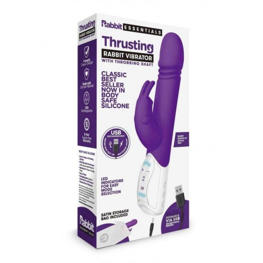 Re Recharge Thrust Rabbit Vibe Purple - Rabbit Vibrators