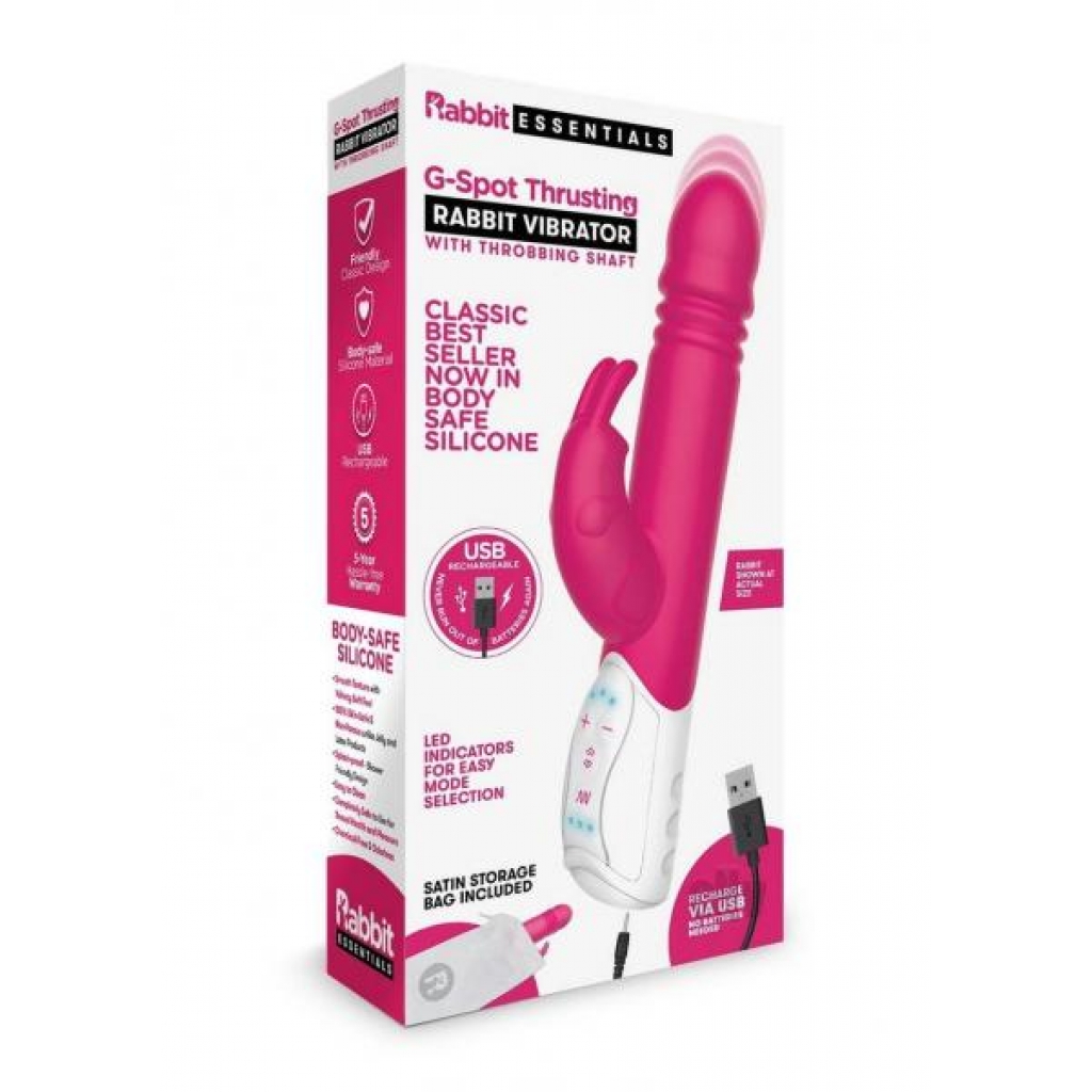 Re Recharge Gspot Thrust Rabbit Hot Pnk - Rabbit Vibrators