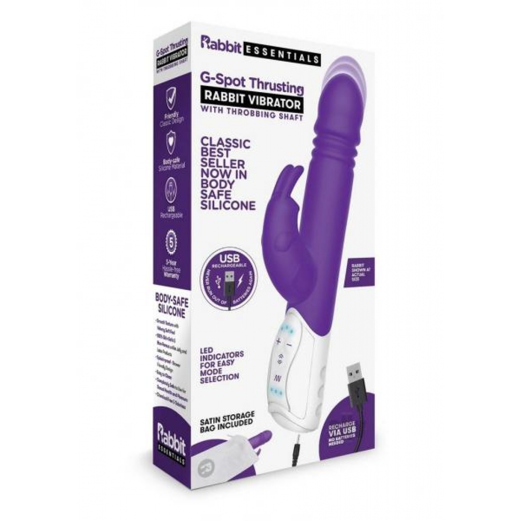 Re Recharge Gspot Thrust Rabbit Purple - Rabbit Vibrators