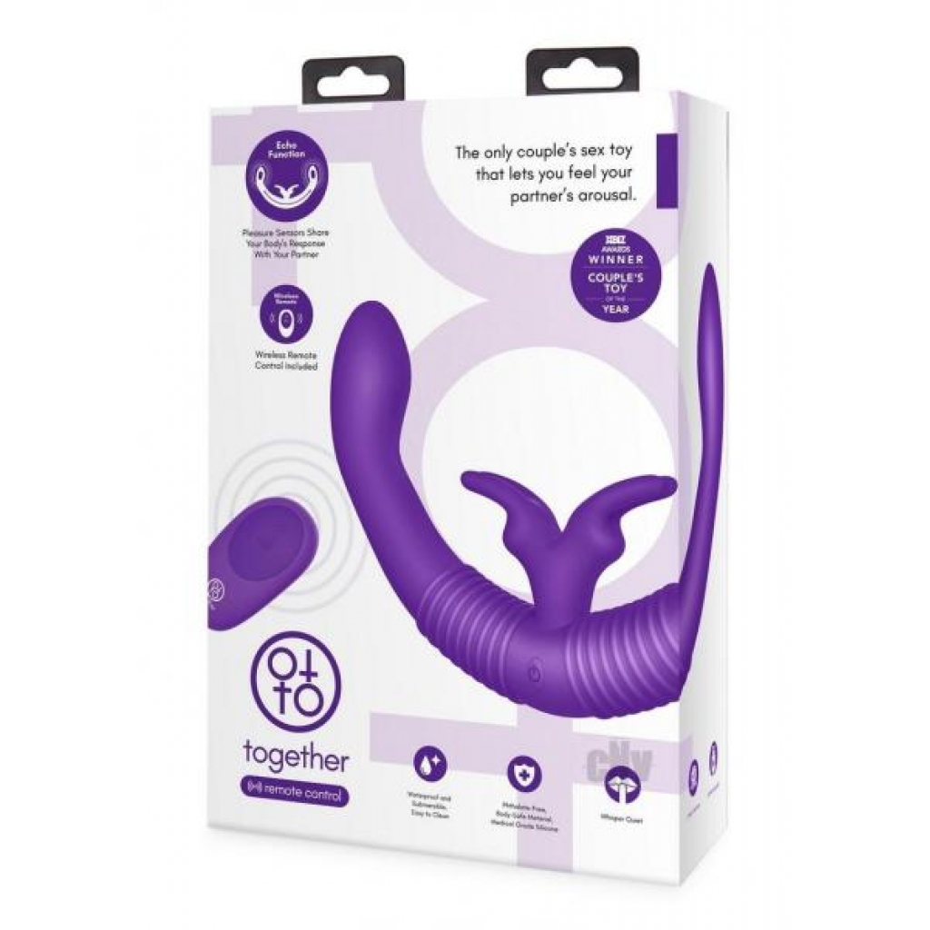 Tt Together Toy Remote Vibe Purple - Double Dildos