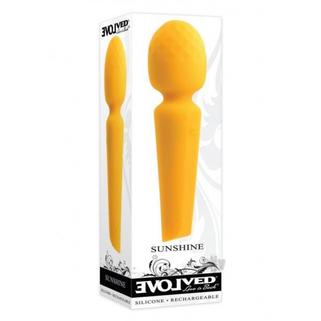 Sunshine Powerful Vibrating Wand - Yellow