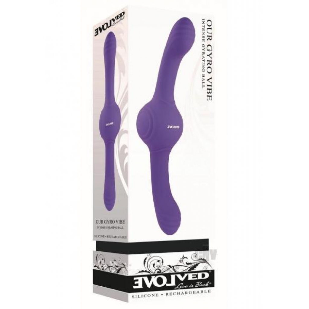 Our Gyro Vibe Purple - Double Dildos