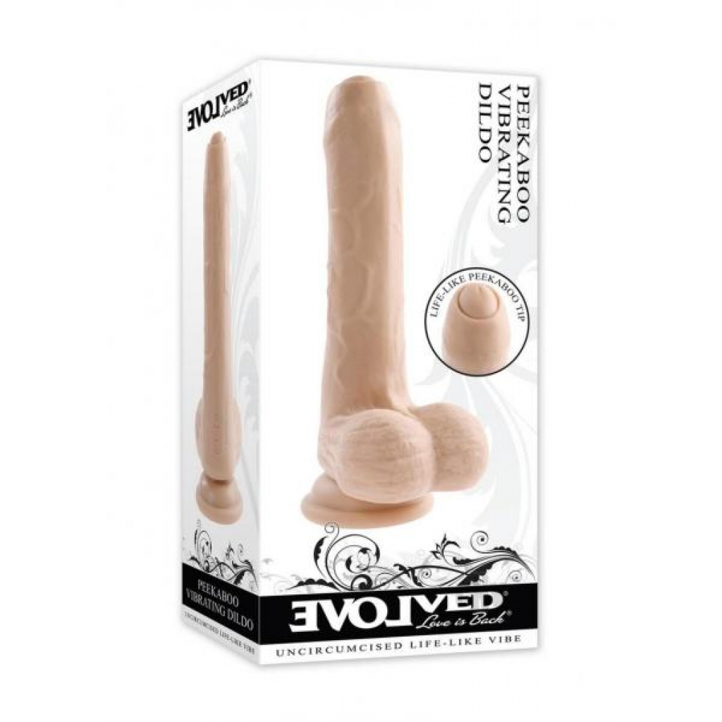 Peek A Boo Vibrating Dildo Light - Realistic