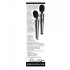 Mighty Metallic Wand Body Massager Gray Black