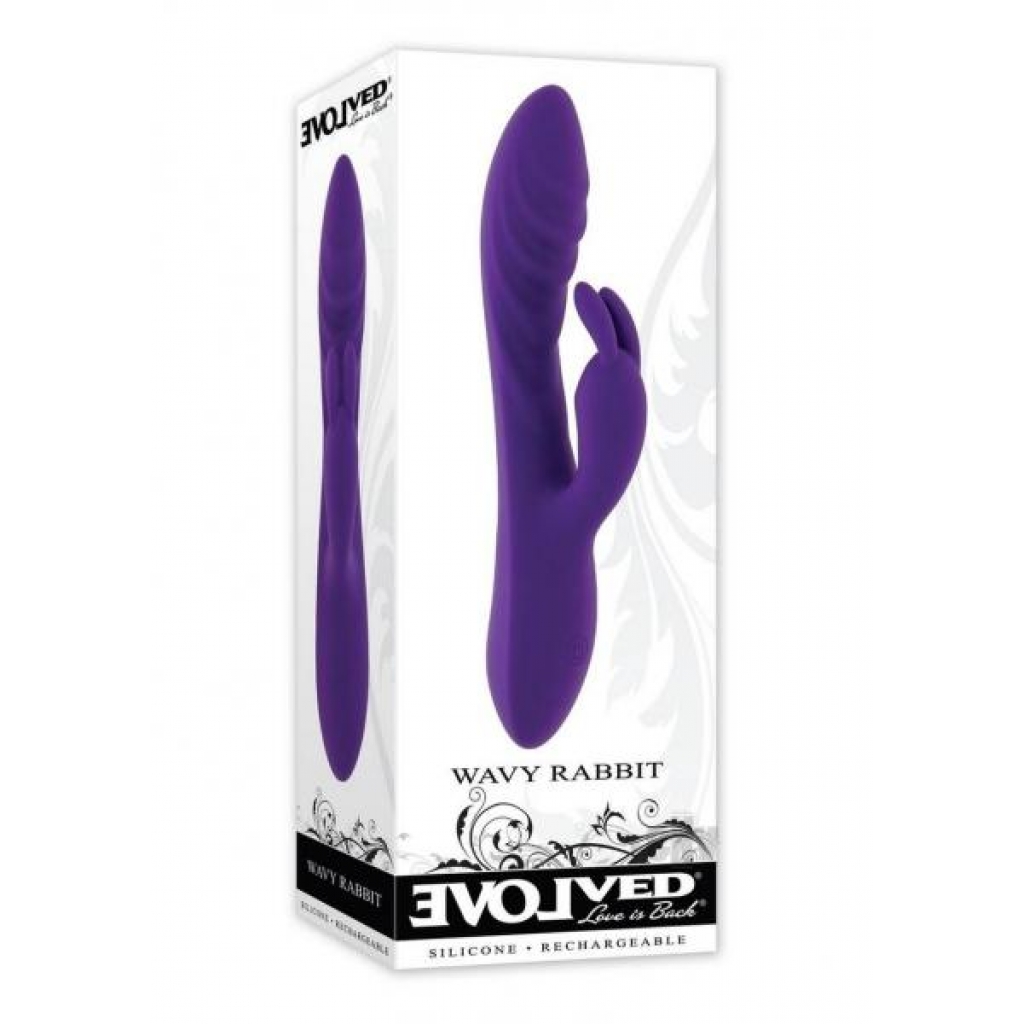 Wavy Rabbit Purple - Rabbit Vibrators