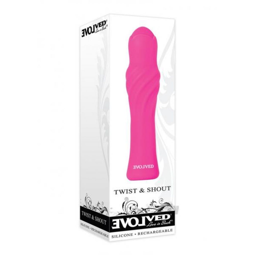 Twist And Shout Vibrator - Pink