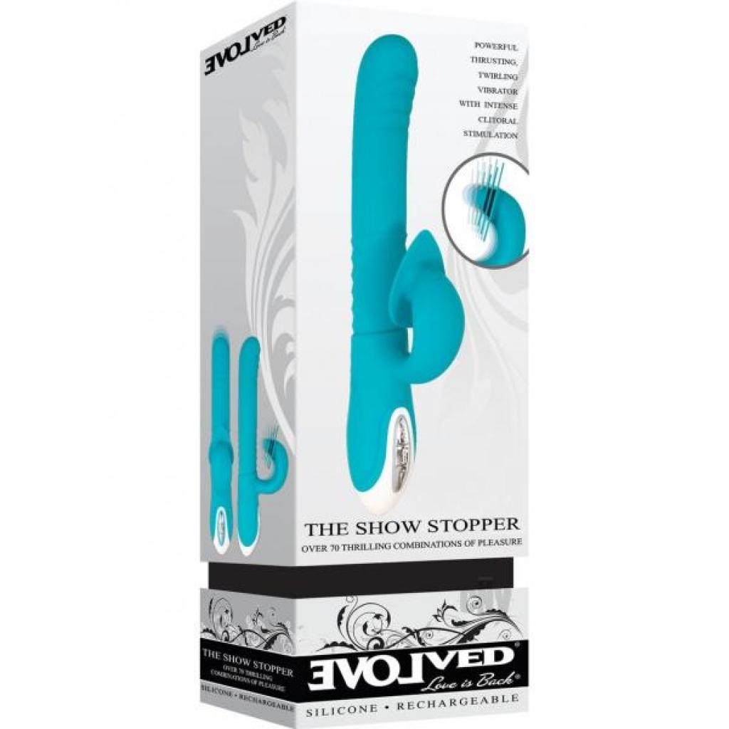 Show Stopper Teal - Rabbit Vibrators