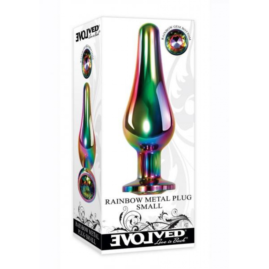 Rainbow Metal Plug Small - Anal Plugs