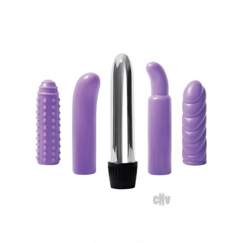 Evolved Multi Sleeve Vibrator Kit - Purple