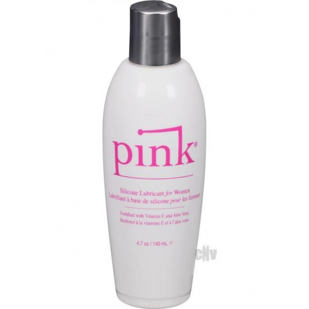 Pink Silicone Lube Flip Top Bottle 4.7 fluid ounces - Lubricants