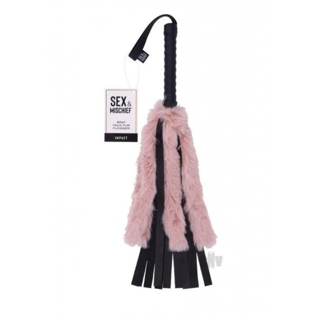 Sandm Brat Faux Fur Flogger - Floggers