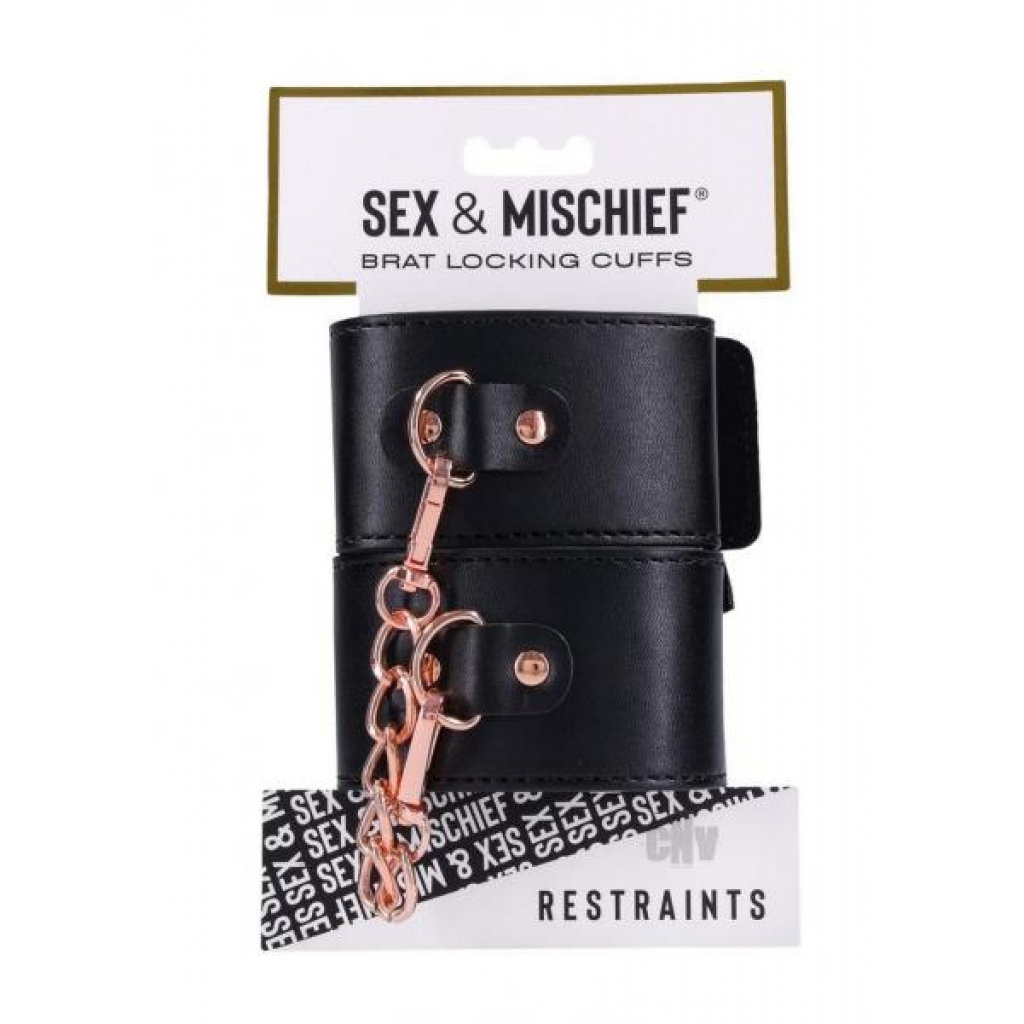 Sandm Brat Locking Cuffs - Handcuffs