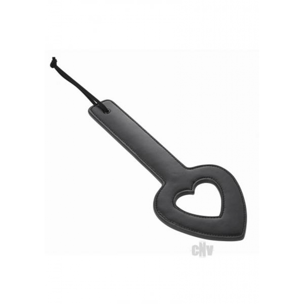 Sex & Mischief Shadow Heart Paddle Black - Paddles