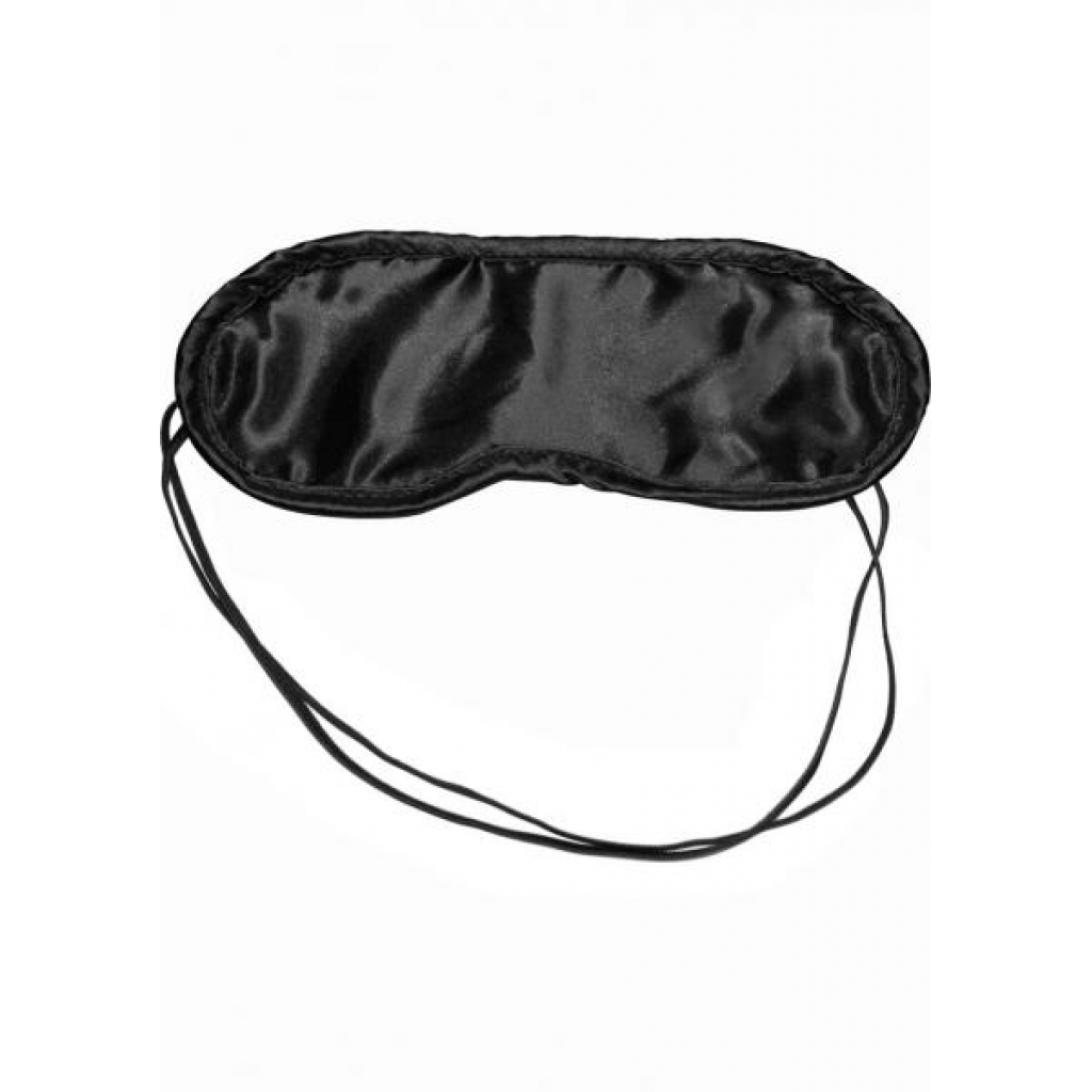 Sex And Mischief Satin Black Blindfold - Blindfolds