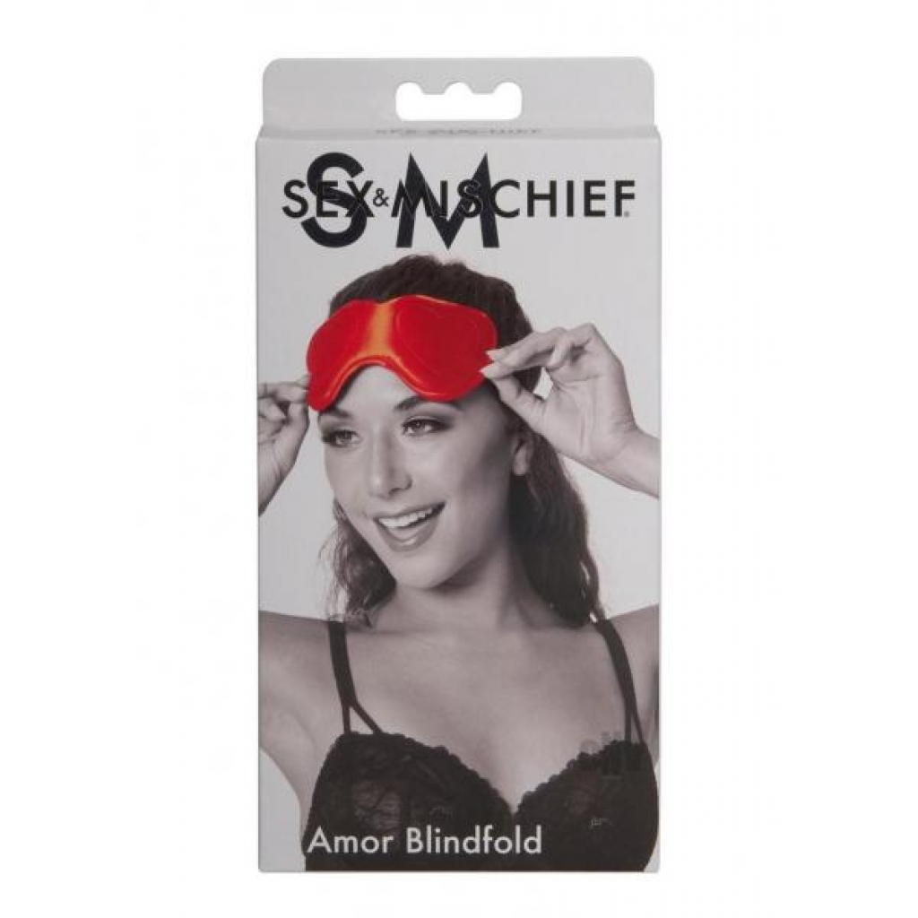 Sandm Amore Blindfold Red - Blindfolds