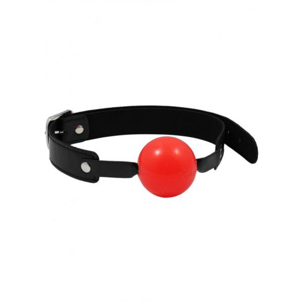 Sex And Mischief Solid Red Ball Gag O/S - Ball Gags