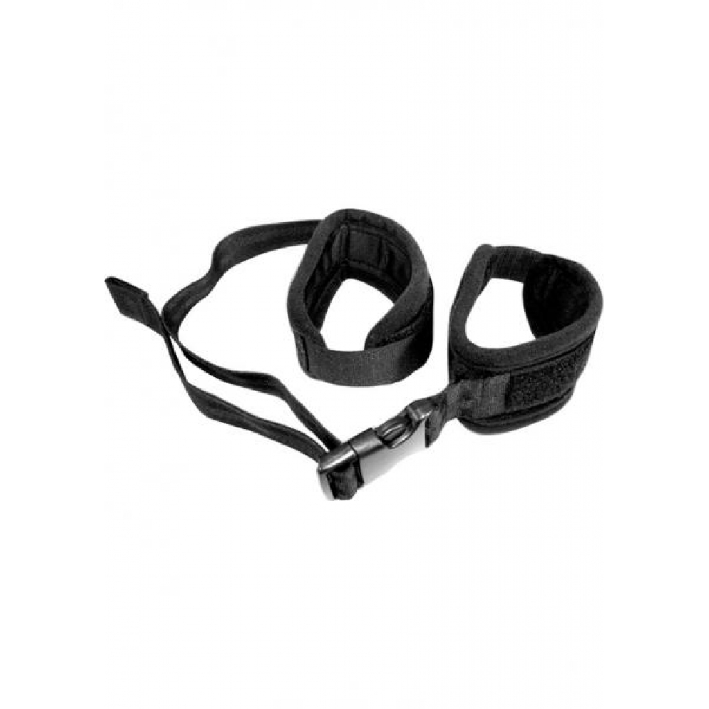 Sex And Mischief Adjustable Handcuffs Black - Handcuffs