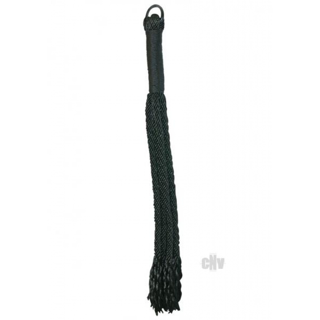 Sex and Mischief Shadow Rope Flogger Black - Floggers