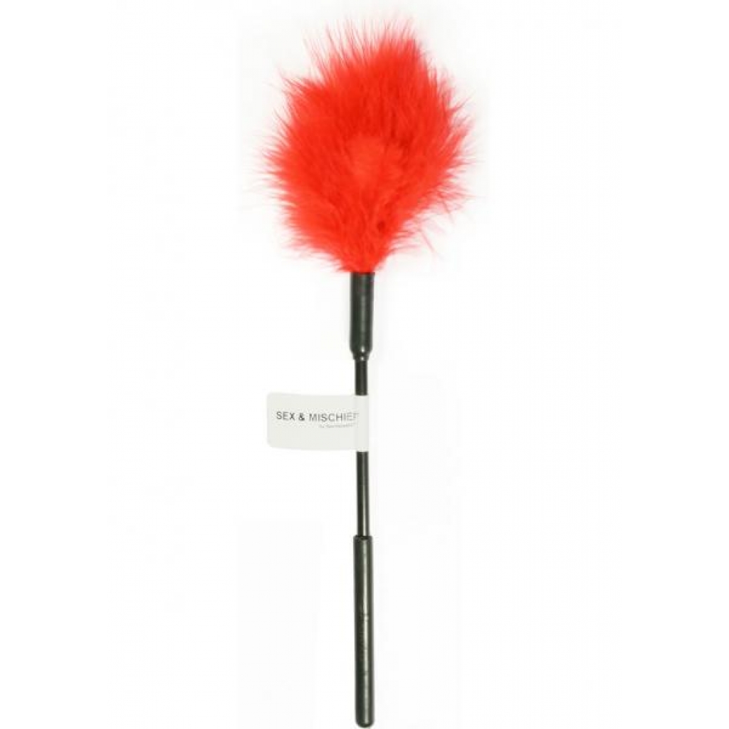 Feather Ticklers - 7 inches Red