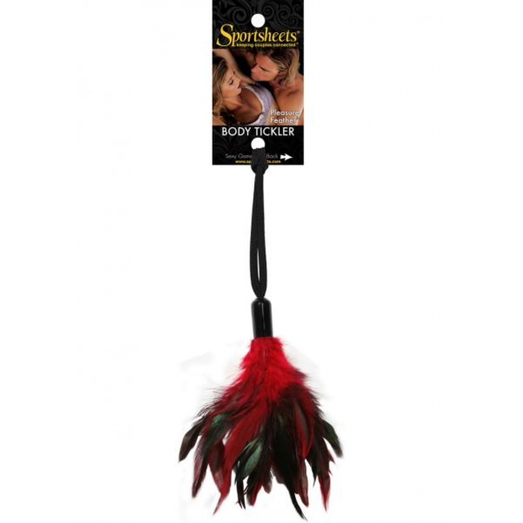 Fantasy Tickler Pleasure Feather Red - Feathers & Ticklers