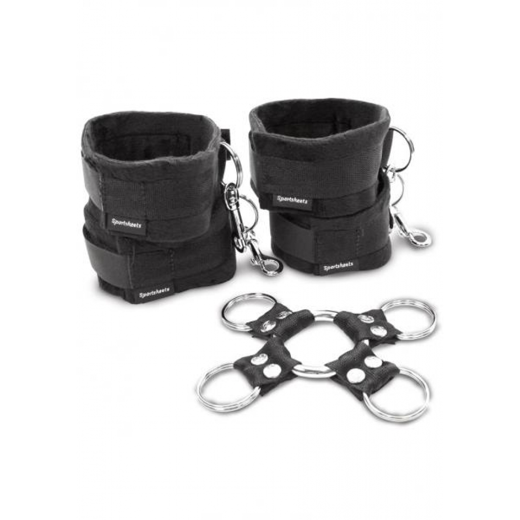 5 Piece Hog Tie and Cuff Set - Classic Bondage