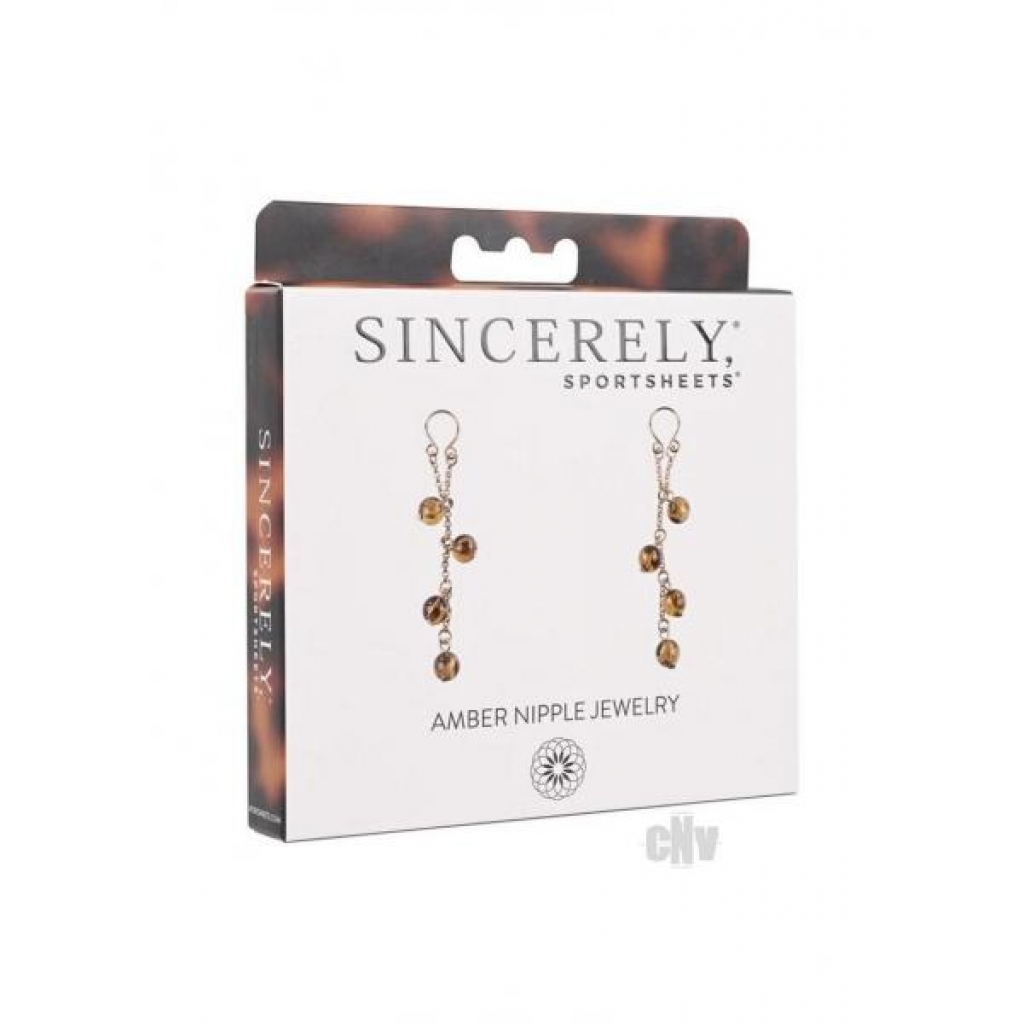 Sincerely Amber Nipple Jewelry - Nipple Clamps