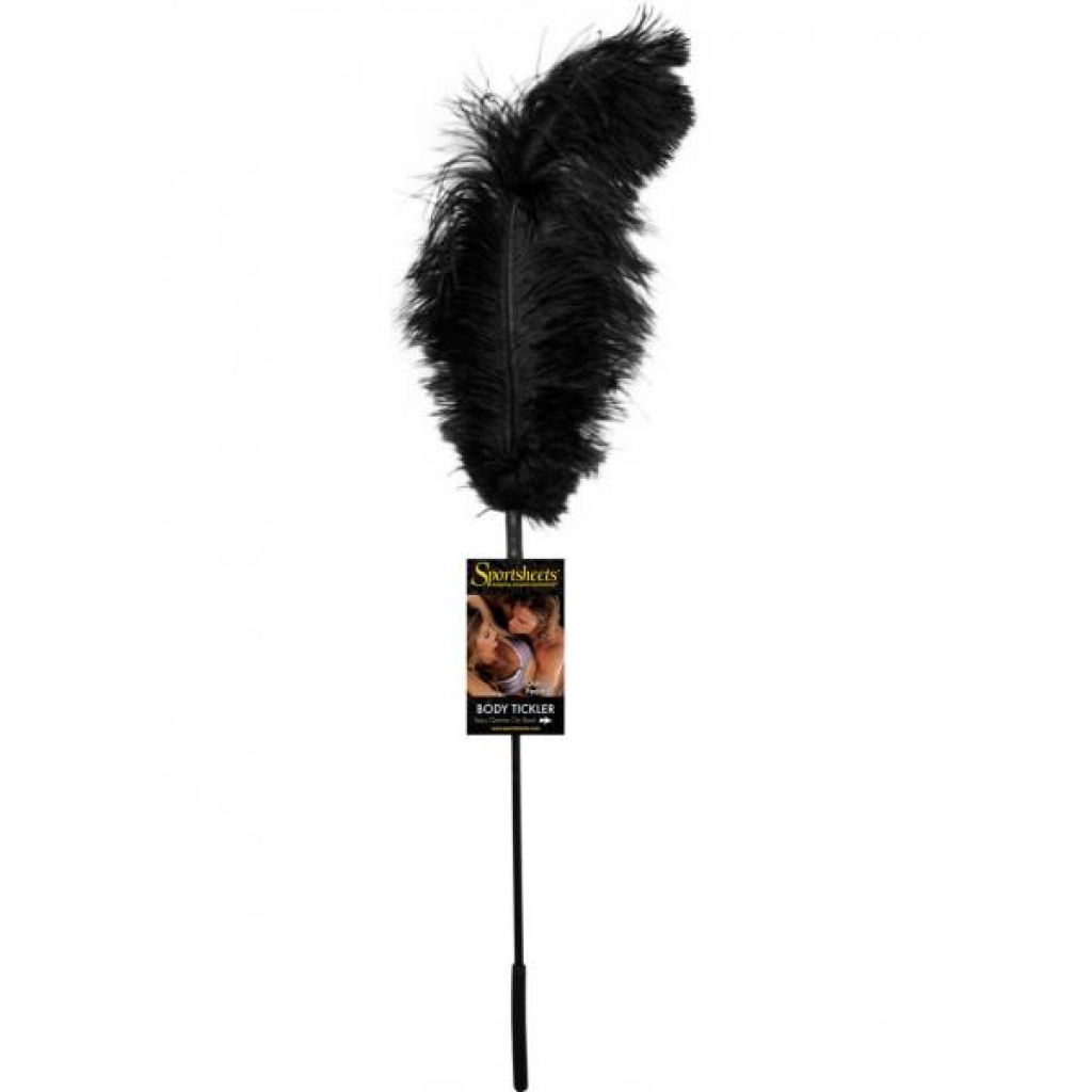 Body Tickler Ostrich Feather Tickler Black - Feathers & Ticklers