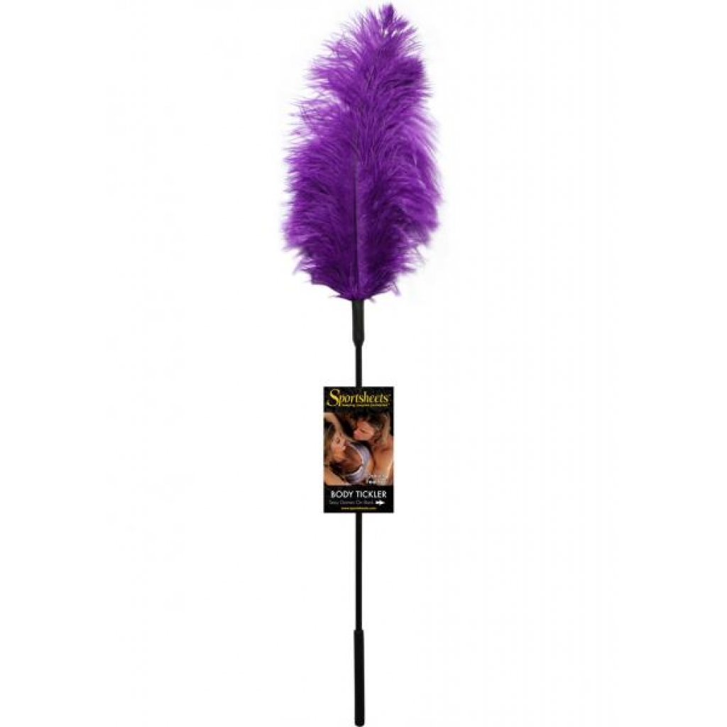 Body Tickler - Ostrich Feather Massager in Purple