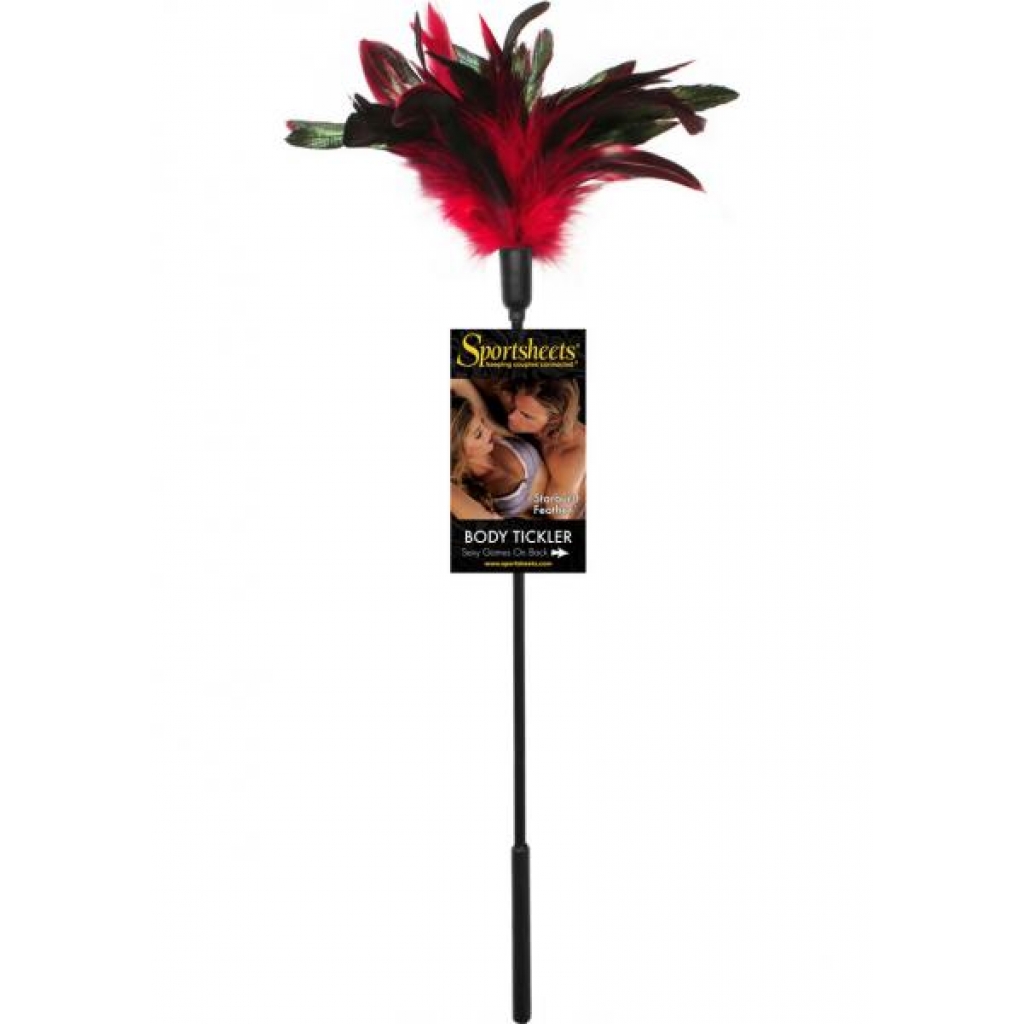 Fantasy Tickler Starburst Feather Tickler Red - Feathers & Ticklers