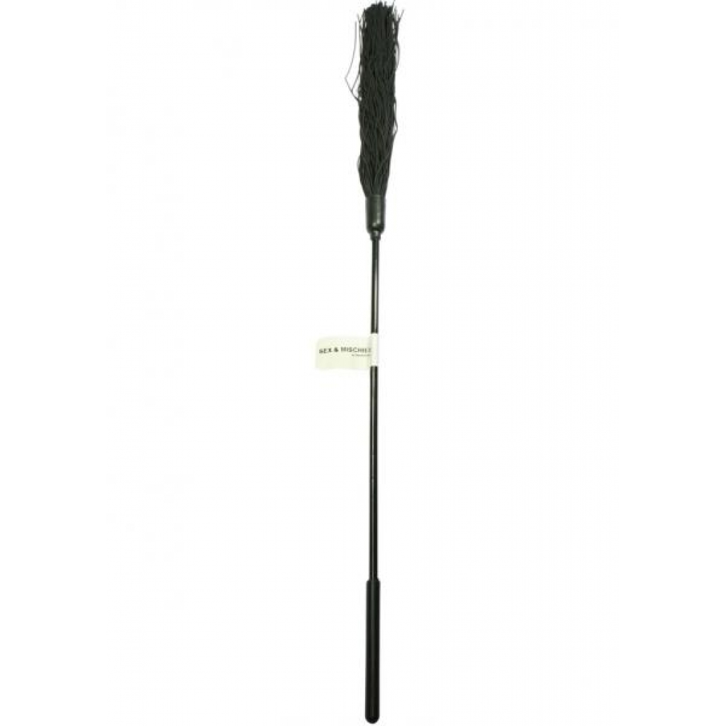 Sex And Mischief Rubber Tickler Black - Feathers & Ticklers