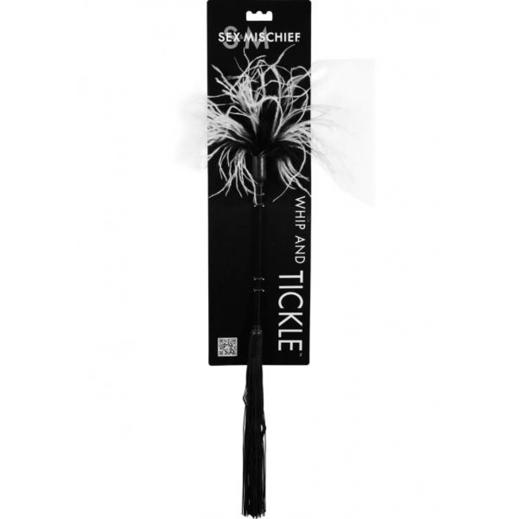 Whipper Tickler Feather And Rubber Tickler Black - Feathers & Ticklers