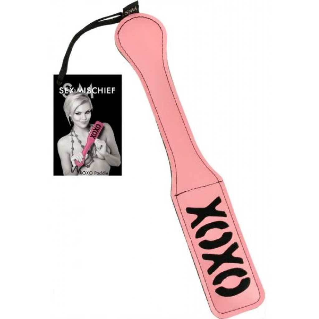 Sex And Mischief XOXO Paddle - Pink 12 Inch