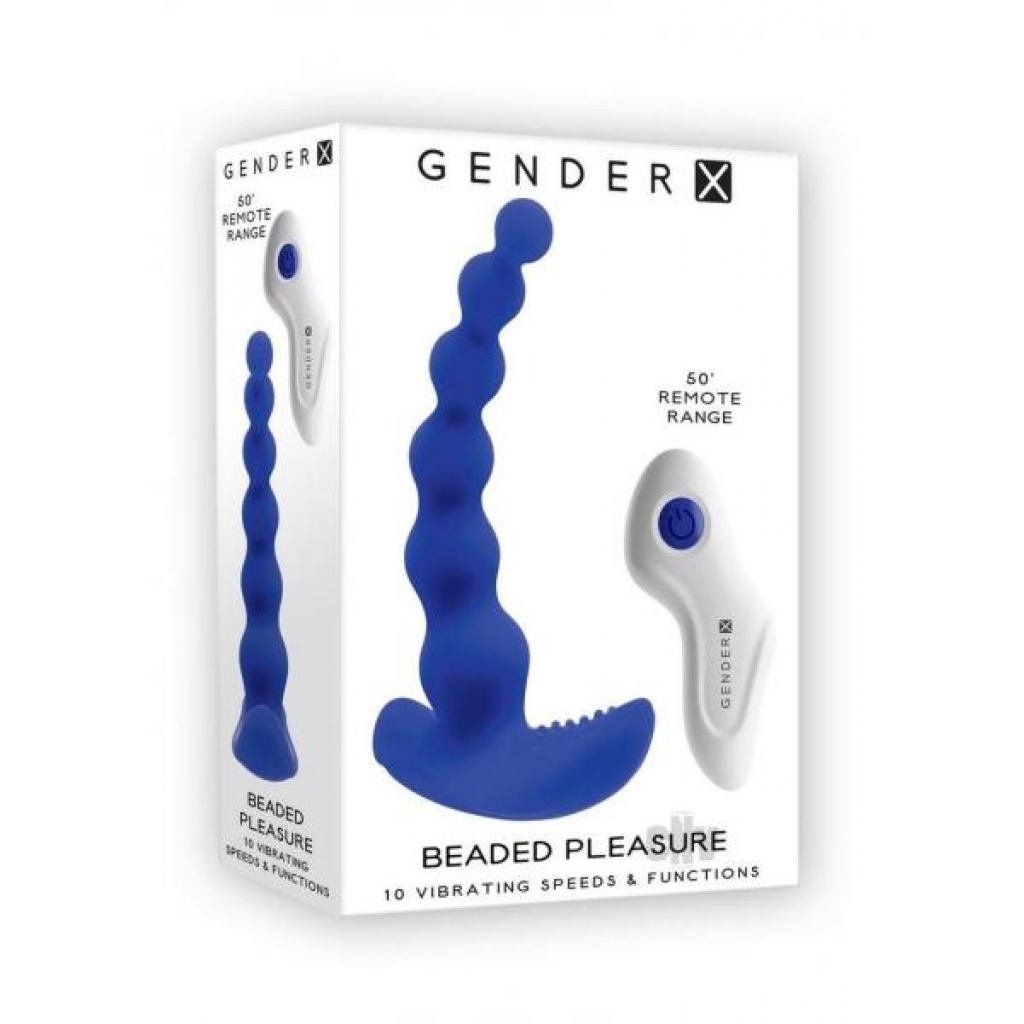 Gx Beaded Pleasure Blue - Anal Beads