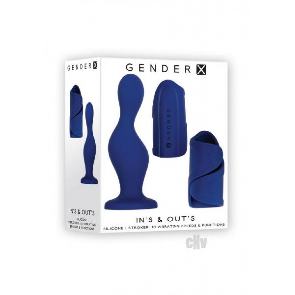 Gx Ins And Outs Blue - Huge Anal Plugs