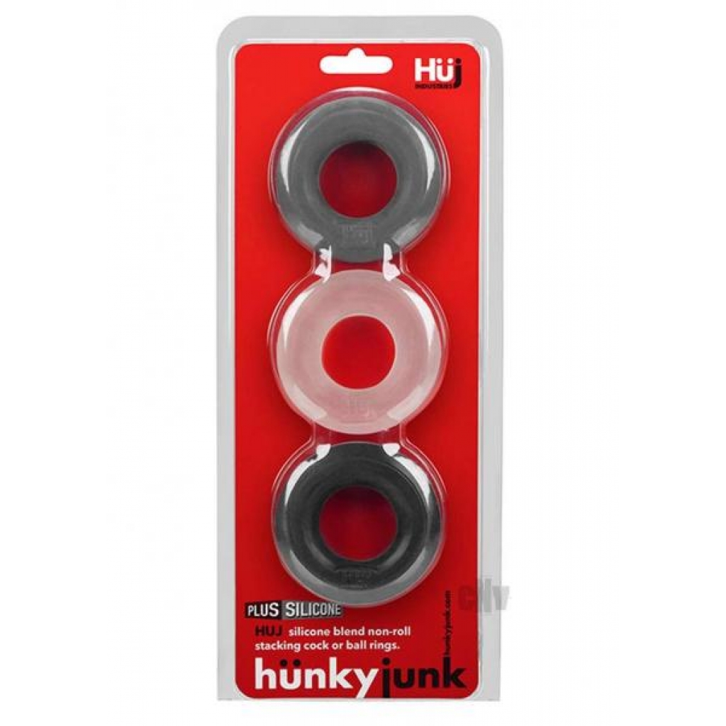 Huj3 3pk C-ring Tar Multi - Cock Ring Trios