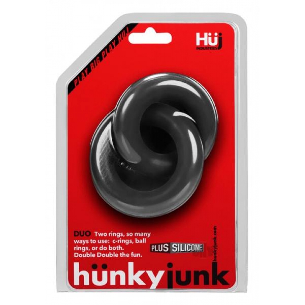 Duo Link Cock/Ball Rings - Tar