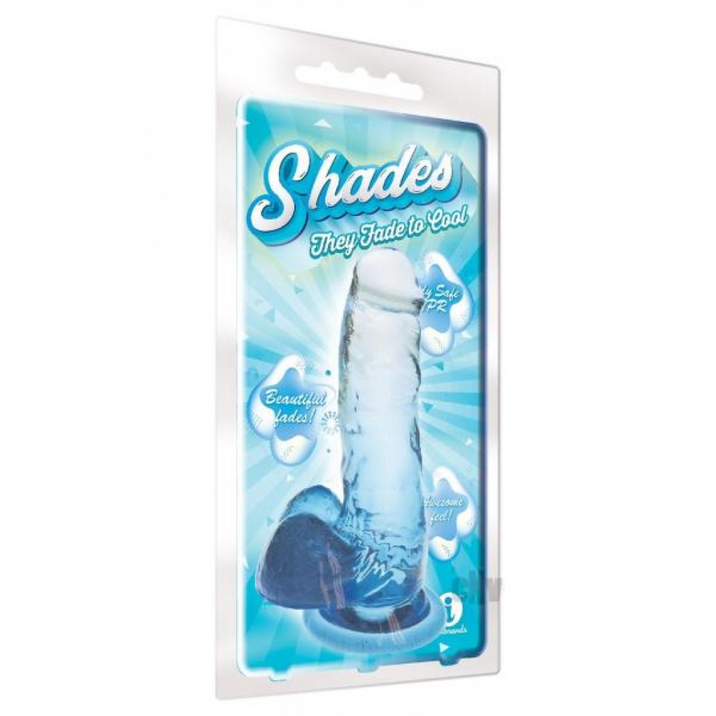 Shades Gradient Dong Jelly Med Blue - Realistic Dildos & Dongs