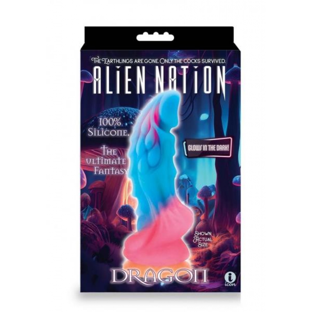 Alien Nation Glow Dragon Multicolor - Extreme Dildos