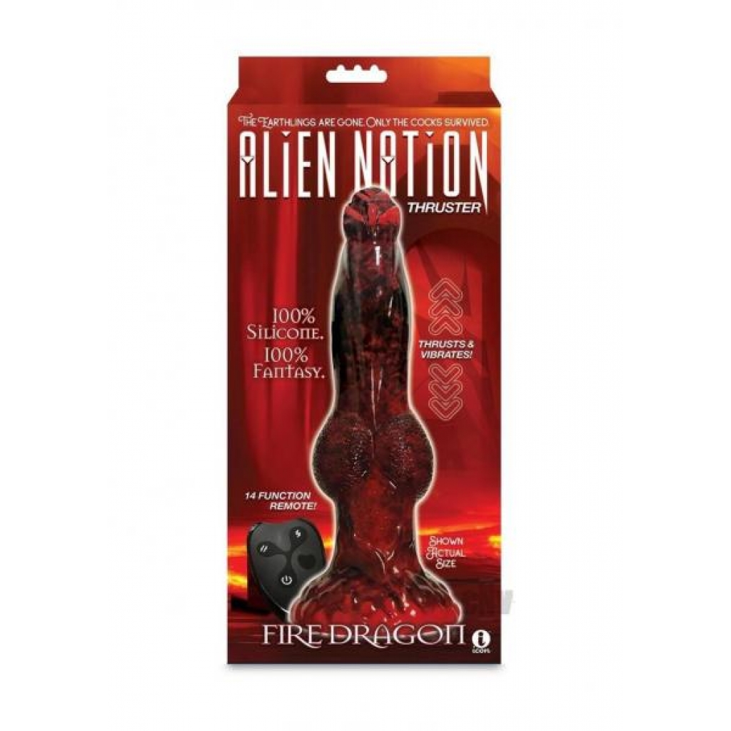 Alien Nation Fire Dragon Thrust Red/blk - Extreme Dildos