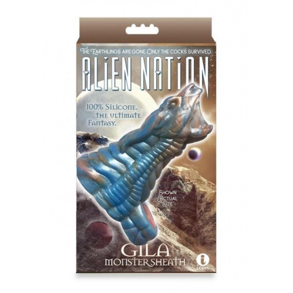 Alien Nation Gila Sheath Blu/gld - Penis Sleeves & Enhancers