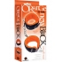 Love Cuffs Wrist Black Orange Lining - Handcuffs