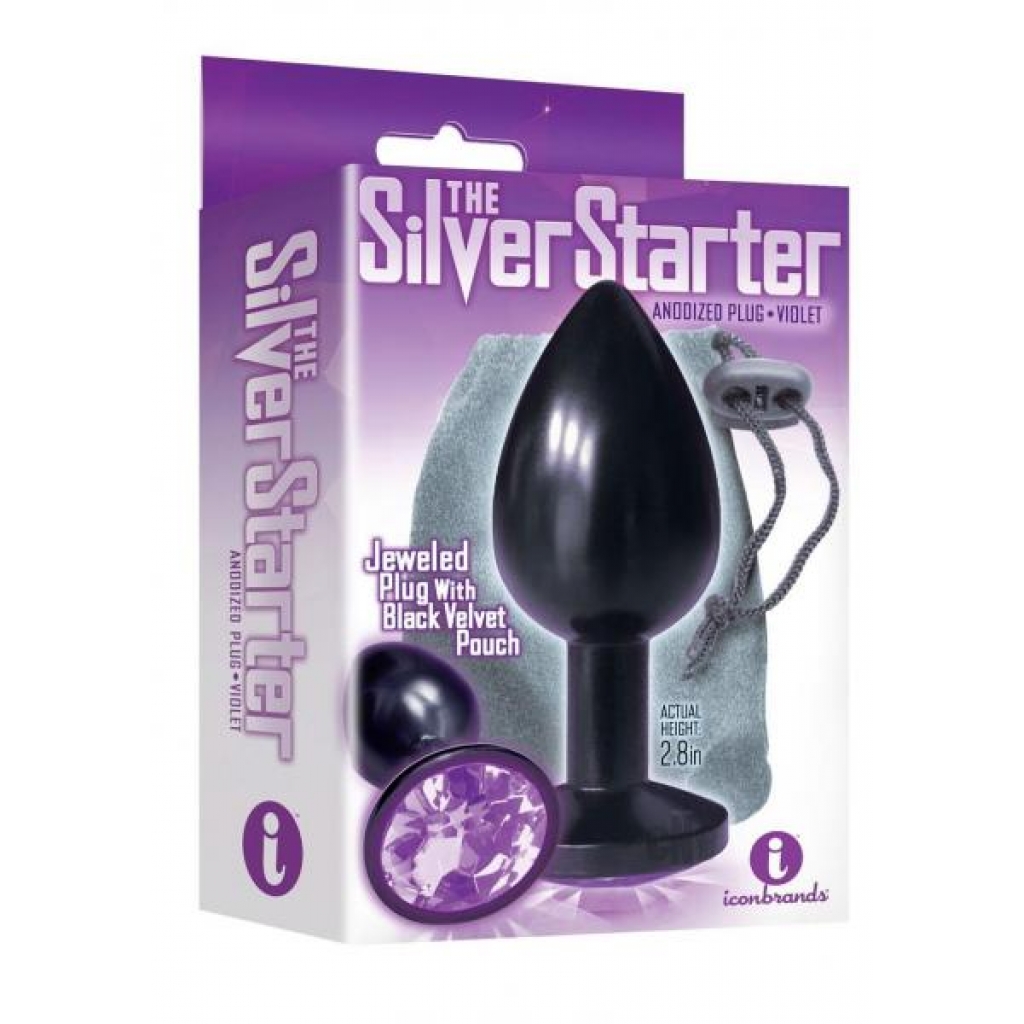 The 9 Silver Starter Annodi Plug Violet - Anal Plugs