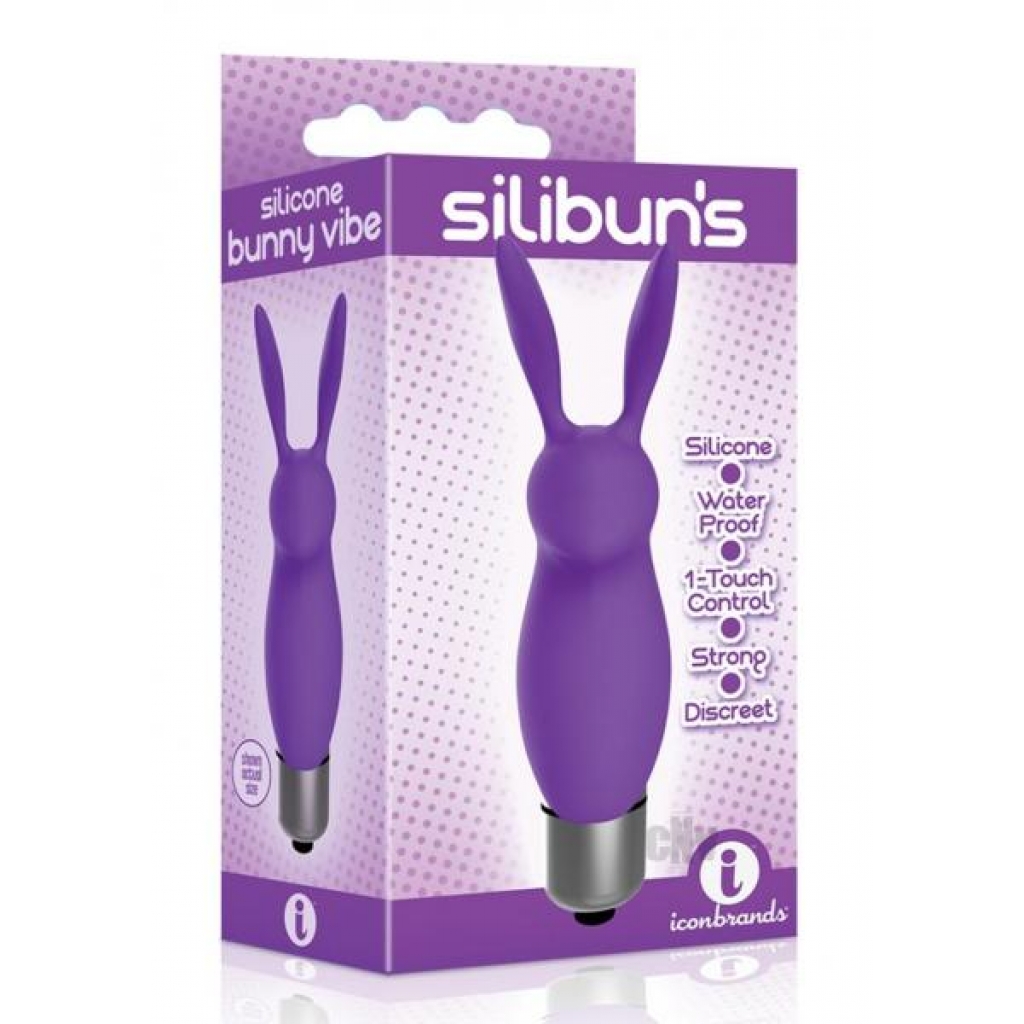 Silibuns Bunny Bullet Vibrator Purple - Clit Cuddlers