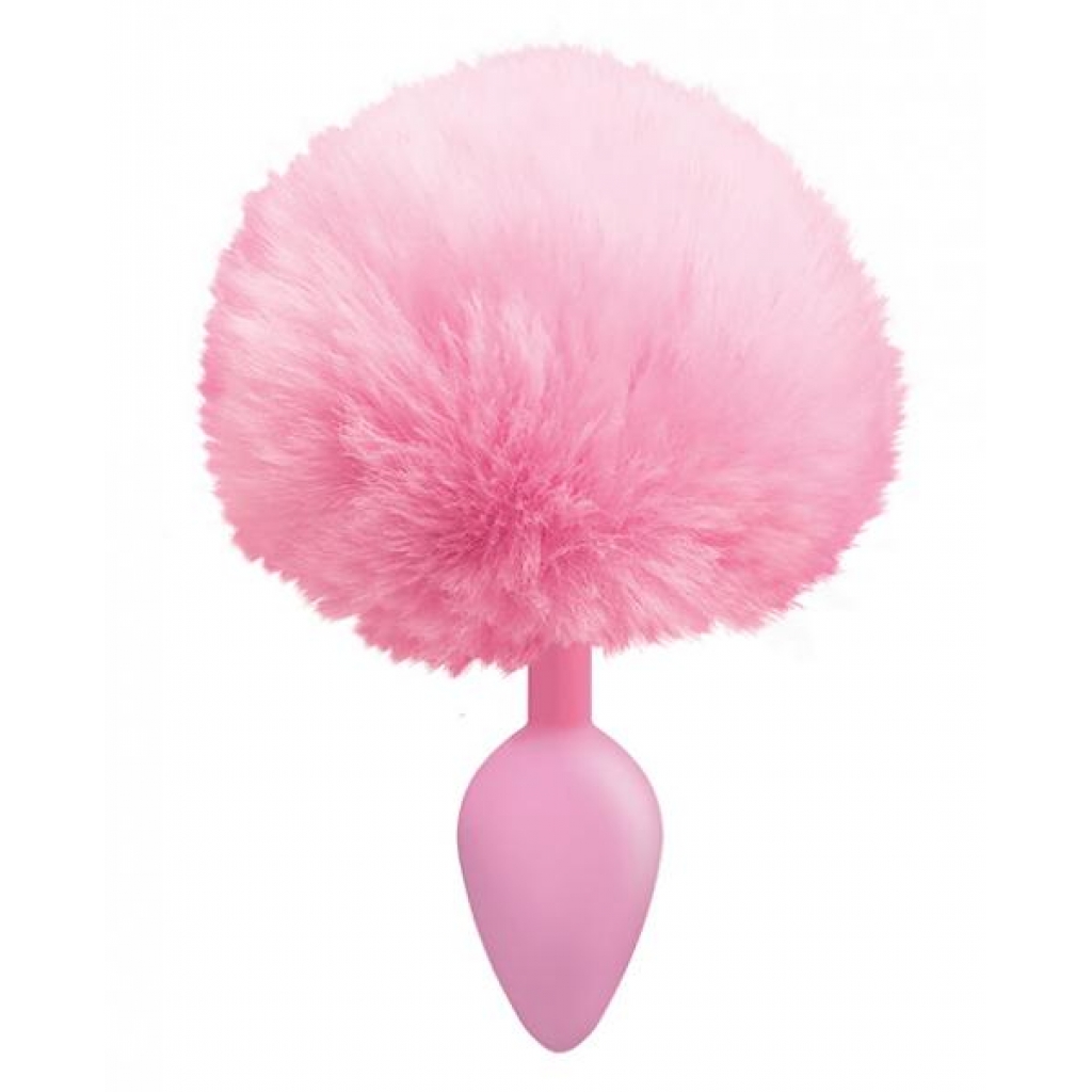 Cottontails Bunny Tail Silicone Butt Plug Pink - Anal Plugs