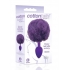 Cottontails Bunny Tail Silicone Butt Plug Purple - Anal Plugs